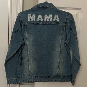 LĒ·LĀ·LŌ - Denim Beaded Jacket - Mama